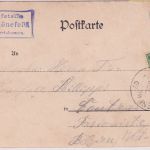 Bayern Oberschönefeld T. Gessertshausen Posthilfstelle Ra3 Karte n. BELGIEN 1902