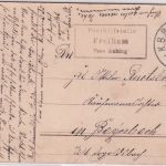 Bayern - Freiham T. Aubing Posthilfsstelle Ra3 Weihnachtskarte Bahnpost 1909