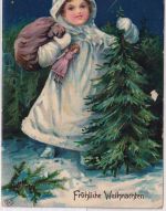 Bayern - Freiham T. Aubing Posthilfsstelle Ra3 Weihnachtskarte Bahnpost 1909