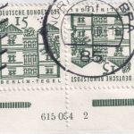 BRD - 15 Pfg. kl. Bauwerke Zusammendruck/Hausauftragsnummer Brief Nürnberg 1968