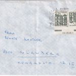 BRD - 15 Pfg. kl. Bauwerke Zusammendruck/Hausauftragsnummer Brief Bamberg 1968