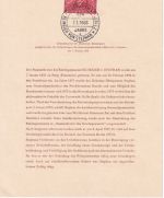 Berlin - ETB Nr. 1 H.v. Stephan mit ESST Berlin SW 61 1956 gepr. Schlegel BPP