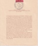 Berlin - Ersttagsblatt Nr. 1 H.v. Stephan mit ESST Berlin SW 61 1956