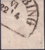 Bayern - 9 Kr. Quadrat braun Prachtbriefstück oMR 269 (Landshut)