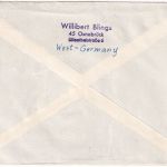 BRD - 40 Pfg. Jugend/Kabeljau Brief n. USA Osnabrück - Cinnaminson 1964