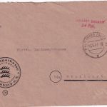 All.Bes. - Rottenburg (Neckar) 13.6.47 Gebühr bezahlt 24 Rpf. roter L2 Brief