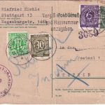 All.Bes. - 6 Pfg. Ganzsache+Zusatz n. POLEN Stuttgart - Stettin 11.4.46