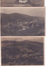Tschechien - Aussig Ausstellung Kutur & Wirtschaft 1924 - 3 sw-Ansichtskarten