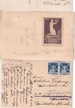 Tschechien - Aussig Ausstellung Kutur & Wirtschaft 1924 - 3 sw-Ansichtskarten