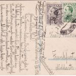 Spanien - 5+2x10 C. Alfons + Vignette Ausstellung Barcelona Karte n. FFM 1931