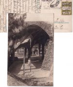 Spanien - 5+2x10 C. Alfons + Vignette Ausstellung Barcelona Karte n. FFM 1931