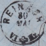 Schweiz - Reinach 30. MAI (1865) Zwerg-K1 Brief 5 Rp. sitz. Helvetia n. Ermensee