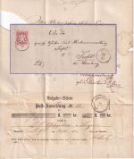 Bayern - 3 Kr. Wappen gez. Brief n. Seefeld 22mm-K1 Bogen 17/10 (1872)