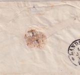 Bayern - 3 Kr. Wappen geschn. Brief n. Landshut Zier-K1 Landau a/I 11/7 (1870)