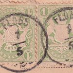 Bayern - 2x1 Kr. Wappen gez. Correspondenz-Karte Zier-K1 Floss 1/5 (1774)