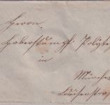 Bayern - 3 Kr. Wappen gez. Brief n. München viol. Fingerhut-K1 Gefrees 15/2