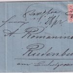 Bayern - 3 Kr. Wappen gez. Brief n. Riedenburg hds. entw. Kempten 28/12 (1870)