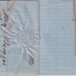 Bayern - 3 Kr. Wappen gez. Brief n. Lindenberg hds. entw. Kempten 7./II. (1871)