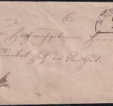 Bayern - 3 Kr. Wappen geschn. Brief n. Landshut gMR 322 Moosburg 5/4 (1868)