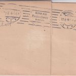 Bayern - 15 Pfg. Staatswappen Dienstbrief Kriegswucheramt München 1919