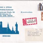 BRD - 350+70 Pfg. Privatganzsache+Zusatz Einschreibebrief München 1997
