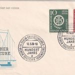 Berlin - 100 Jahre Verein Dt. Ingenieure Schmuck-FDC ESST Charlottenburg 12.5.56