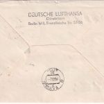 DDR - Lufthansa/Ost Erstflug Berlin - Moskau 4.10.56 Schmuckkuvert