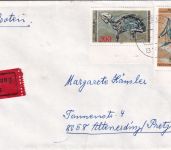 BRD - 200+80 Pfg. Fossilien Eilbrief (2.Gew.st.) Würzburg - Altenerding 1978
