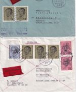 BRD - 200. Geb. Beethoven/Hegel/Hölderlin 2 Eilbriefe Solingen/Remscheid 1970