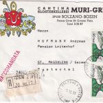 Italien - 2x90 L. 100 J. Alpini illustr. Firmenbrief/Einschreiben Bozen 1973