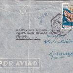 Portugiesisch Indien - 12 T. 450 J. Gründung Luftpostbrief Goa - Würzburg 1957