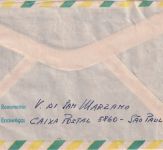 Brasilien - Sau Paulo 1976 13,70 Cr. Postfreistempel Lupo-Einschreibebrief