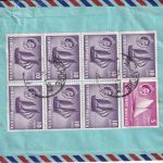 Singapur - 7x10+5 C. Freimarken Luftpostbrief Singapore - Würzburg 1961