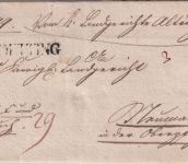 Bayern - Altoetting L1 Fahrpostbrief (Geldsendung u. Wanderbuch) ca. 1830/40