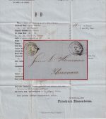 Bayern - 1 Kr. Wappen geschn. c-Farbe ! Drucksache K1 Bayreuth Bahnh. 10/2 1871