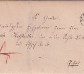 Bayern - Marktl 19/2 Fingerhut-K1 Bischofsbrief/Francobrief n. Passau (ca. 1846)