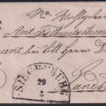 Bayern - 3 Kr. Quadrat Brief gMR 448 Siegenburg 29/3 - Landshut (1852)