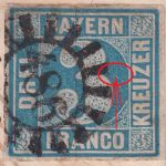 Bayern - 3 Kr. Quadrat Plattenfehler Brief gMR 486 Siegenburg 4/3 (1858)