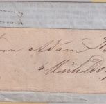 Bayern - 1 Kr. Quadrat rosa Drucksache L2 Augsburg 5. MAI (1856 ?) n. Mühldorf