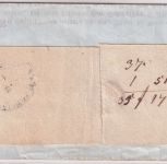 Bayern - 1 Kr. Quadrat rosa Drucksache L2 Augsburg 5. MAI (1856 ?) n. Mühldorf