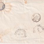 Bayern - 1 Kr. Quadrat rosa Drucksache/Traueranzeige gMR 93 Dürkheim 22/4 (1862)