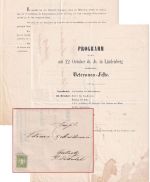 Bayern - 1 Kr. Wappen gez. Drucksache HKS Röthenbach 10/10 - Gestratz 1872