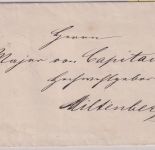 Bayern - 1 Kr. Wappen gez. Drucksache viol. K1 Würzburg Stadt 3/9 (1873)