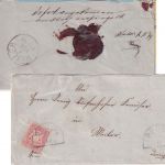 Bayern - 3Kr. Wappen gez. Brief HKS Brugg - Weiler 1874 "amtlich verschlossen"
