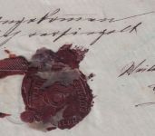 Bayern - 3Kr. Wappen gez. Brief HKS Brugg - Weiler 1874 "amtlich verschlossen"