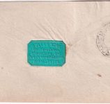 Bayern - 3 Kr. Wappen gez. Brief blauer HKS Gerolzhofen 11/7 n. Schweinfurt