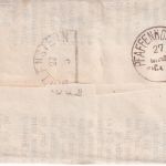 Bayern - 1 Kr. Wappen gez. Drucksache K1 Friedberg 26. MAR - Dollnstein 1874