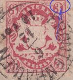 Bayern - 3 Kr. Wappen gez. Wz.2 (Plattenfehler ?) Brief K1 Frontenhausen 1975