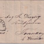 Bayern - 1 Kr. Wappen geschn. Drucksache gMR 315 Miltenberg 8/9 - Tonndorf 1868
