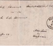 Bayern - Aufsess 17/6 Zier-K1 Typ 18a Dienstbrief Hochstahl - Arnstein 1869